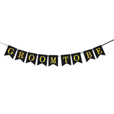 Groom To Be Swallowtail Banner, Bachelor Party Decoration, Marriage Engagement, Hen Night, Future Groom Bunting, Wedding Party Supplies Black