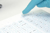 Medical Keyboard Compact Usb-Cabled White For Hospital, Dentist, Cleanroom, Laboratory And Industrial. Easy To Clean Hygienic Flat And Flexible Silicone