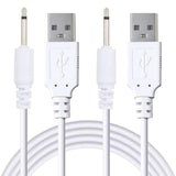 2 Pack 2.7Ft Usb To Dc 2.5Mm Fast Charger Cable, Replacement Charging Cord Adapter Suitable For Toys, Massagers, Beauty Equipment - Enhanced Charging Speed