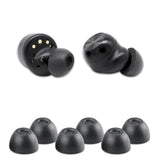Two-220-C | Memory Foam Replacement Earbud Tips For Technics Eah-Az100, Denon Perl Pro, Soundcore, Cmf & More | Ultimate Comfort, Secure Fit, Superior Noise Isolation | Black, Medium (3 Pairs)