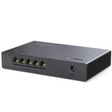 2.5Gb Switch, 5-Port Ethernet Switch, 5 X 2.5Gb Uplink, Plug & Play, Unmanaged Ethernet Splitter, Desktop/Wall Mount Network Hub, With Led, Fanless Quiet, For Nas, Pc, Game Console