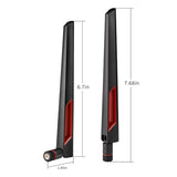 Dual Band Wifi Antenna 2.4Ghz 5Ghz 5.8Ghz Sma Wifi Antennae For Pc Desktop Computer Motherboard Pci Wifi Bluetooth Card Wireless Network Router (2-Pack)