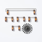 Chilkey Stupid Keyboard Stabilizers, Snap-In Stabilizers With 2U 6.25U 7U Wires, 1.2Mm Pcb Mount Stabs Kit For Mechanical Keyboards Mx Switches