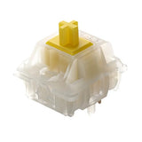 Linear Mechanical Keyboard Switchesgateron Milky Yellow Pro V2 50Gf Switche5 Pins Stem Pre Lubed Key Switche Compatible With Mx Keycaps For Gaming Keyboard (90Pcs Yellow Switches Pro)