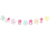 Jellyfish Flowers Party Banner Under The Sea Bottom Theme Party Decorations For Wedding Bridal Baby Shower Birthday Party Supplies