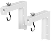 Universal Projector Screen Ceiling Mount L-Brackets, Wall Hanging Mount 6 inch Adjustable Extension with Hook Kit, Hold up to 66 lbs, for Home