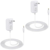 2-Pack 15W Power Cord Adapter Replacement For Alexa Dot 5Th Gen, 4Th, 3Rd, Echo Pop, Dot Kids Edition, Spot Smart Speakers - White Wall Charger Plug Long Cable, 5Ft