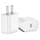 Usb C Charger Block, 2Pack For Iphone 16 Fast Charging Plug For Apple 20W Type C Power Adapter Plug Box For Iphone 16 15 14 13 12 11 Pro Max Xs X Xr Se Plus, For Ipad Usbc Wall Charge Cube Brick