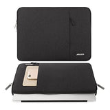 Mosiso Laptop Case 13.3 Inch, 13-13.3 Inch Laptop Sleeve Compatible With Air/Pro 13 / Pro 14, Hp Dell Asus Lenovo Notebook, Polyester Vertical Computer Sleeve Bag With Pocket, Black