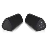OontZ Ultra Dual Portable Bluetooth Speaker 5.0 2-Pack - IPX7 Waterproof, 14W Enhanced Sound, 20-Hr Battery, 100ft Range, Deep Bass and Clear Audio, Durable Shower Speakers for Pool or Beach (Black)