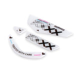 Rounded Curved Edges Ultra Strong Glass Mouse Feet Pads Skates Compatible For Logi G502 Rgb/Hero Wired Mouse (White)