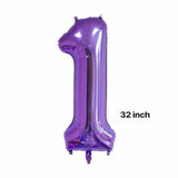 Purple 1St Birthday Decorations For Girls?Butterfly Number 1 Balloons Set, Butterfly Party Decoration Supplies. (Purple 1)