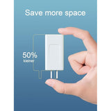 65W Usb C Charger, 3-Port Pd Fast Charger Block– Compact Usb-C Power Adapter, For Macbook Pro/Air, Iphone 16/15/14, Ipad Pro/Air, Galaxy, Steam Deck, Dell Xps 13 & More (White, With Cable)