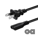 2 Prong Ac Power Cord Compatible Wtih Vizio D/E/M Series Hdtv, Vizio Sound Bar Supply Cable Replacement