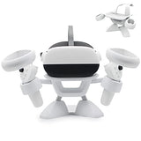Vr Stand, Vr Headset Stand Vr Display Holder Storage Virtual Reality Headset Desktop Display Stand For Oculus Quest 2, Quest 3/3S, Rift, Rift S, Valve Index Headsets & Touch Controllers