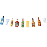 Pre-Strung Whiskey/Beer Banner Happy 21st Birthday Decorations for Him/Men