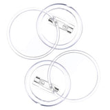 36 Pack 1.5 Inch Acrylic Design Button Badge Clear Button Pin Badges K