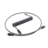 CableMod Pro Coiled Keyboard Cable (Carbon Grey, USB A to USB Type C, 150cm)