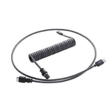 CableMod Pro Coiled Keyboard Cable (Carbon Grey, USB A to USB Type C, 150cm)