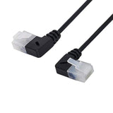 Cablecc Ultra Slim Cat6 Ethernet Cable Rj45 Left To Right Angled 25Cm Utp Netw