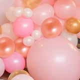 147 Pcs Rose Gold Balloon Arch Kit – Pink, Gold, White & Confetti Balloons for Parties