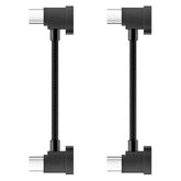Usb C To Usb C Otg Cable 1 Ft-2 Pack, 90 Degree Remote Controller Data Cable, Angled Nylon Braided Cord For Dji Mavic, Mini, Air 2S, Mavic Air, Dji Rc Accessories To Phone15/16/Tablet