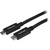 StarTech.com USB31CC1M USB C Cable - 3 ft / 1m - 10 Gbps - 4K - USB-IF - Charge and Sync - USB Type C to Type C Cable - USB Type C Cable
