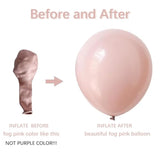 129pcs Dusty Pink Beige Balloon Garland Kit, Boho Pearl Pink White Party Decor
