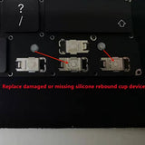 Replacement Keyboard Arrow Keys Silicone Rebound Cup Mechanism Compatible With Macbook Pro/Air Model A2141 A2251 A2289 A2179 A2337 A2338 A2442 A2485 M1 Pro/Max 2019-2024 Keyboard