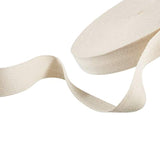 Cotton Twill Tape Ribbon 54.7 Yards Soft Natural Herringbone Webbing T