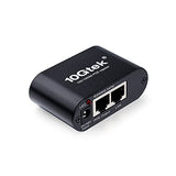 1.25G Poe Injector, With A 48V 0.5A Power Adapter, 802.3Af/At, Up To 100 Meters