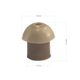 Replacement Mushroom Earbud Clear Ear Tips Compatible With Motorola Kenwood Baofeng Icom Yaesu Hyt Surveillance Kits Acoustic Tubes Earpiece (Pack Of 20)