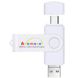 256Gb 3 In 1 Photo Backup Stick For Cell Phones With Typec/Usb C&Micro Port,Tablets