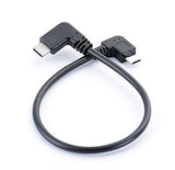 USB Type C to Micro USB Cable, 90 Degree USB-C Male to Micro USB Male Adapter Converter for MacBook Pro, Laptop, Android Devices(Only for Charging)