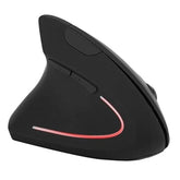 2.4Ghz Mouse,Ergonomic Left Handed Vertical Mouse,6 Keys Optical Mouse With Nano Usb Receiver,800/1200/1600 Adjustable Dpis,For Laptop Pc Computer/For Windows/For Linux