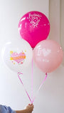 Mother's Day Balloons, 60 Pcs Pink White Mom Print Party Decor