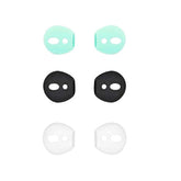 Ear Tips Ear Gels Anti-Slip Earuds Cover Silicone Compatible With Air Pod 2 & Air Pod 1 Or Ear Pod ? Fit In Case ? 3 Pairs White/Black/Mint Green Wbg