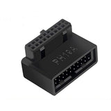 Usb 3.0 90 Degree Motherboard Adapter 19 Pin/20 Pin Male To Female Extension A