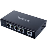 High Speed And Stability 4+1-Port Poe Switch For Home & Business, Compatible With Poe Security Camera/Nvr, Metal Housing, Wall/Desktop Mount, Rla-Ps1E