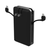 Mophie Powerstation Plus Ultra 10,000mAh Power Bank - Integrated USB-C and Lightning Cables and Foldable Wall Prongs – Fast Charging for Smartphones, Tablets, and More