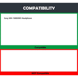 Earpads Replacement Cushion Compatible With Sony Wh-1000Xm5 Headphone Premium Ear Pads With Softer Protein Leather/Memory Foam