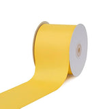 Gro3000-640, 3" Inch Solid Grosgrain Ribbon, 25 Yards, Canary Yellow,