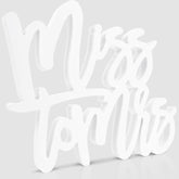 Bridal Shower Decorations Miss To Mrs Sign For Batcholette Party Table Centerpieces Wedding Plastic Photo Booth Props For Wedding Party Decorations Supplies