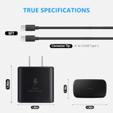 45W Usb C Super Fast Charger,2-Pack Charging For Sam Sung Galaxy S24 Ultra/S24/S24+/S23 Ultra/S23/S23+/S22/S21/S20/Note 10/20,Galaxy Tab With 6Ft Type C Charger