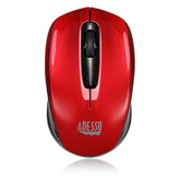 iMouse S50 Wireless Mini Mouse - 24GHz RF Technology, 1200 DPI Optical Sensor, USB Interface, Compact and Portable Design with Auto Sleep Mode (Red)