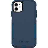 OtterBox Commuter Series Case for iPhone 11 (Only) - with Zagg Glass Elite+ Clear Screen Protector - Non-Retail Packaging - Bespoke Way (Blazer Blue/Stormy Seas Blue)