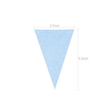 15 Pcs Glitter Pink Blue Paper Banner Gender Reveal Party Decorations