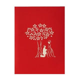 3D Pop Up Proposal Card – Cherry Blossom Tree & Romantic Couple | Handmade Wedding, Engagement, Valentine’S Day, Anniversary Greeting Card W09