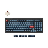 V5 Max Custom Wireless Mechanical Gaming Keyboard With Number Pad, 96% Layout Qmk/Via 2.4 Ghz/Bluetooth 5.1/Wired, Rgb Backlit Hot-Swappable Gateron Brown Switch For Mac Windows Linux
