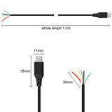 Usb Type C Pd Pigtail Cable Charge Bare Wire Data Transmission Extension Power